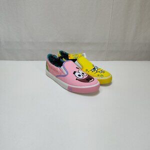 Groundup Spongebob Patrick Slip On Canvas Shoe WMNS US 11 EUR 43 Cartoon Design